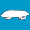 Pressalit A4001000 Puffer für Sitz oval weiß