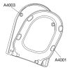 Pressalit Comfort D2 1084111-DK4999 toilet seat with cover black polygiene