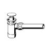 Viega 470081 basin siphon with plug chrome