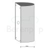Decor Walther 0309700 HALF wandlamp 23,5x8cm chroom