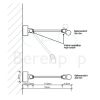 Decor Walther 0317603 DIM 40 Wandleuchte 40cm nickel gebürstet