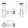 Clou MiniSuk CL065301141 Design-Siphon für Springbrunnen gebürsteter Edelstahl