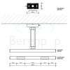 Decor Walther 0317603 DIM 40 Wandleuchte 40cm nickel gebürstet