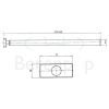 Decor Walther 0507360 DW 730 handdoekhouder mat zwart