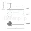 Decor Walther Basic 0530060 BA TPH1 toiletrolhouder mat zwart