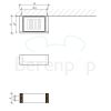 Decor Walther Brick 0591105  BK WSS zeephouder zwart porselein/ chroom