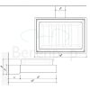 Decor Walther Bloque/ Corner 0561834 CO WSS zeephouder wit gesatineerd glas/ geborsteld nikkel