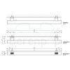 Decor Walther Tube 0540300 TB HTE468 handdoekhouder 68cm ø4cm chroom (OUTLET)