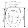 Diaqua WC-Sitze Lyon 31171504 mit Deckelmotiv Kiss