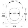 Pressalit Pinocchio (Kinderzitting) 212035-BB5999 toiletzitting met deksel rood