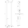Brauer Carving 5-CE-113 thermostatische inbouw regendouche SET 17 chroom