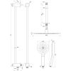 Brauer Carving 5-CE-120 thermostatische inbouw regendouche SET 24 chroom