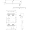 Brauer Carving 5-CE-185 thermostatische inbouw regendouche met drukknoppen SET 50 chroom