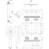 Brauer Carving 5-CE-194 thermostatische inbouw regendouche met drukknoppen SET 59 chroom