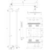 Brauer Carving 5-CE-196 thermostatische inbouw regendouche met drukknoppen SET 61 chroom