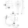 Brauer Schnitzerei 5-GK-096 Thermostat-Unterputz-Wannenbatterie SET 02 Kupfer gebürstet PVD