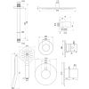 Brauer Edition 5-CE-031 thermostatische inbouw regendouche SET 12 chroom