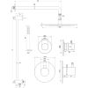 Brauer Edition 5-CE-079 thermostatische inbouw regendouche SET 16 chroom