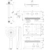 Brauer Edition 5-CE-170 thermostatische inbouw regendouche met drukknoppen SET 59 chroom