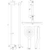 Brauer Edition 5-CE-183 thermostatische inbouw regendouche met drukknoppen SET 72 chroom