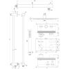 Brauer Edition 5-GG-173 thermostatic concealed rain shower with push buttons SET 62 gold brushed PVD
