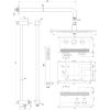 Brauer Edition 5-GG-175 thermostatic concealed rain shower with push buttons SET 64 gold brushed PVD