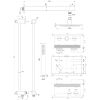 Brauer Edition 5-GK-172 thermostatic concealed rain shower with push buttons SET 61 copper brushed PVD
