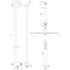 Brauer Edition 5-NG-177 thermostatic concealed rain shower with push buttons SET 66 stainless steel brushed PVD