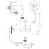 Brauer Edition 5-S-047 thermostatic concealed bath mixer SET 02 matt black
