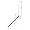 Exa-Lent Universal DS431005 angled clear shower profile 1 flap 100cm - 5mm