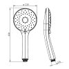 HSK Shower & Co! 1000109 showerset 1.09 rond (badthermostaat + badset) chroom