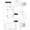 Brauer Carving 5-NG-113 thermostatische inbouw regendouche SET 17 RVS geborsteld PVD