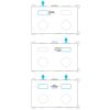Brauer Carving 5-NG-189 thermostatische inbouw regendouche met drukknoppen SET 54 RVS geborsteld PVD