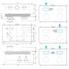 Brauer Edition 5-CE-179 thermostatische inbouw regendouche met drukknoppen SET 68 chroom