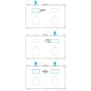Brauer Edition 5-GG-163 thermostatic concealed rain shower with push buttons SET 52 gold brushed PVD