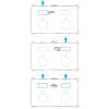 Brauer Edition 5-GG-166 thermostatic concealed rain shower with push buttons SET 55 gold brushed PVD