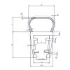 Exa-Lent Universal DS711003 klares Duschprofil 1 Balg 7mm (Kugel) 100cm - 3mm