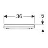 Geberit Acanto 502.719.01.1 toiletzitting met deksel wit