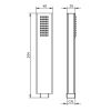 HSK Shower & Co! 1000309 showerset 3.09 rechthoekig (badmengkraan + badset) chroom