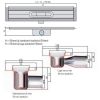 ACO ShowerDrain C 408720 douchegoot met vloerflens 118,5cm zijuitloop