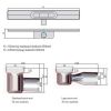 ACO ShowerDrain C 408748 Duschrinn 118,5cm seitlicher Auslauf