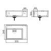 Clou New Flush 2 CL0303420 fontein 35x24cm keramiek wit