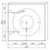 Decor Walther 0218860 CUT 30 N LED wand- plafondlamp 30x30cm mat zwart
