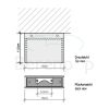 Decor Walther 0330034 BOOK 15 LED-Wandleuchte dimmbar 15x11,5cm Nickel gebürstet