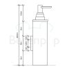 Decor Walther 0847617 DW 380 N soap dispenser wall dark bronze