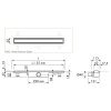 Easy Drain Compact 30 TAF Low EDM1TAFLZ110030 douchegoot 110cm zijuitloop