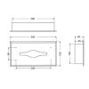 Emco System 2 355700100 tissuebox inbouwmodel chroom (OUTLET)