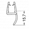 HSK Kienle E87072-1 towing profile seal, short, 15,7mm, 200cm, 8mm *no longer available*