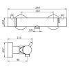 HSK Shower & Co! 1000121 showerset 1.21 round with safety thermostat chrome