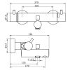 HSK Dusche & Co! 1100008 freiliegendes Badthermostat rund Chrom